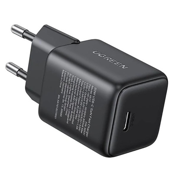 Фото - Мережевий зарядний пристрій UGREEN X513 USB-C 30W QC4.0 PD3.0 GaN Fast Charger Black (65007)